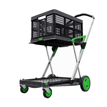 Clax trolley inclusief vouwkrat Groen