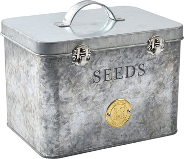 Burgon & Ball Sophie Conran - Zadenbewaarblik - Bewaarblik voor zaden - Gegalvaniseerd - 3 Compartimenten