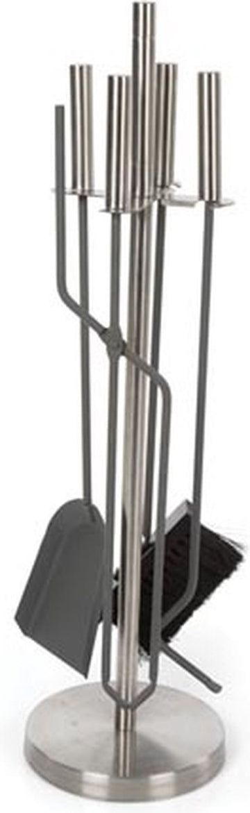 Perel - Haardset - Roestvrij Staal - 4-Delig (BB50122)