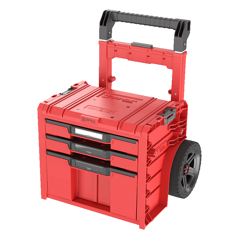 QBRICK SYSTEM Pro Cart 2.0 Plus 3 lades HD Red
