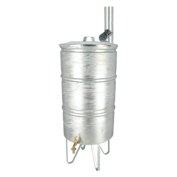 Esschert Design - Zinken regenton - 95 liter - incl kraan en voet