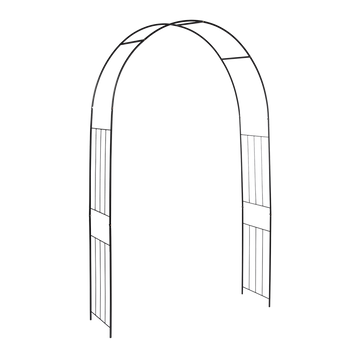 Esschert Design Rozenboog - zwart - metaal - 134 x 220 cm - klimrozen/planten