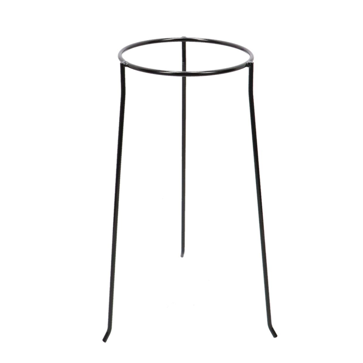 Bloempot Standaard - Metaal – Ø21 cm – Hoogte 78 cm – Mat Zwart
