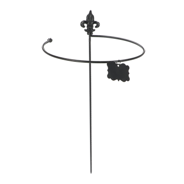 Esschert Design Plantensteun Franse Lelie 61,6 Cm Staal Zwart