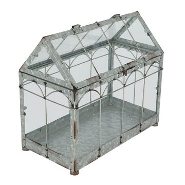 Esschert Design- Kweekkas- 35,9 X 19 X 32,7 cm - Ijzer - Grijs