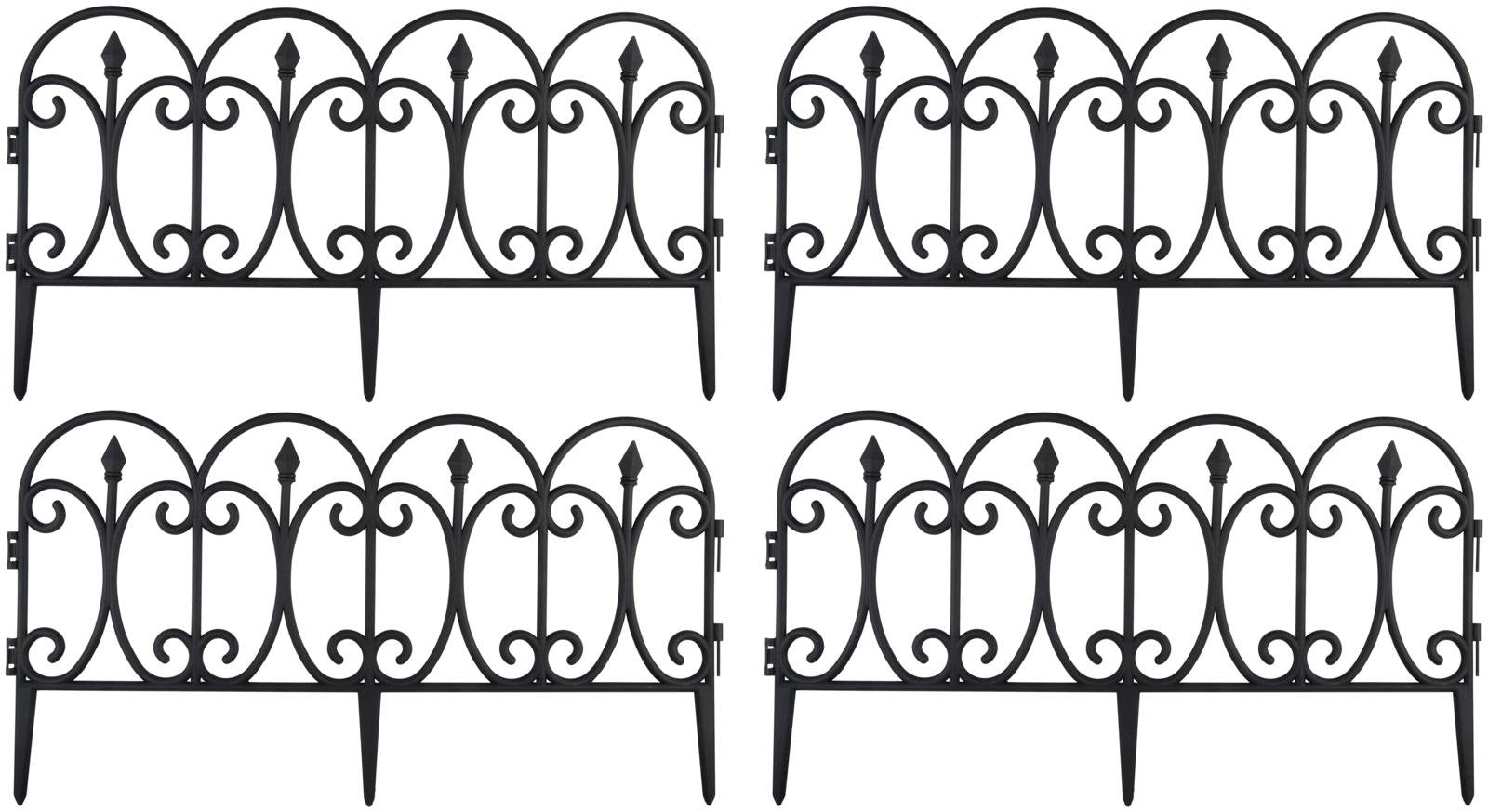 Kinzo - Tuinhek 4pc - 4 Stuks - Afmeting 59x33 mm - Kunststof