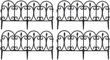 Kinzo - Tuinhek 4pc - 4 Stuks - Afmeting 59x33 mm - Kunststof